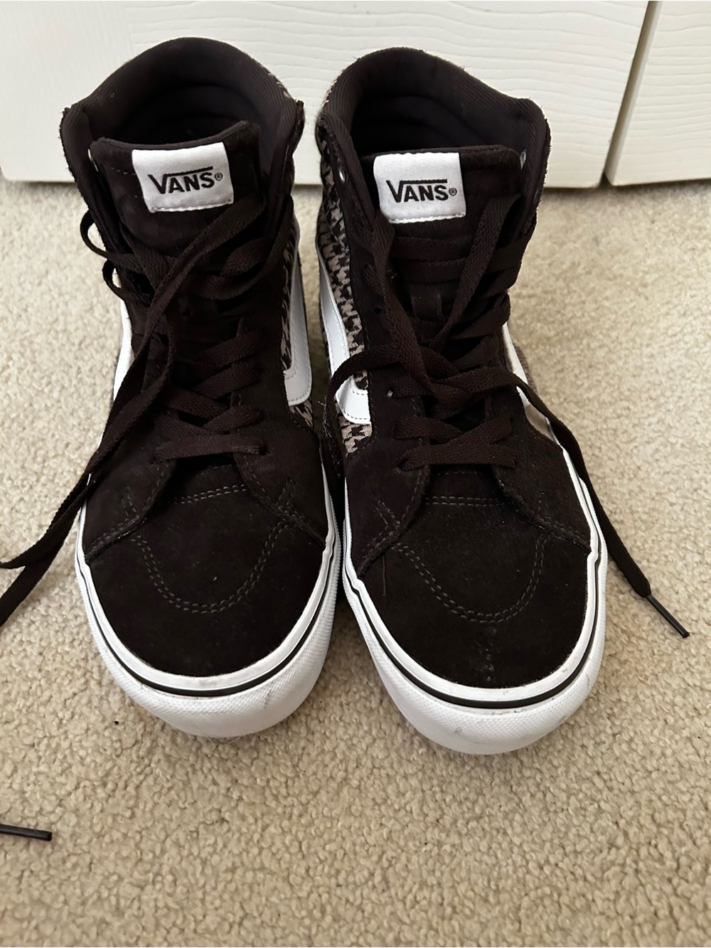 Vans Black White High-Top Skate Sneakers